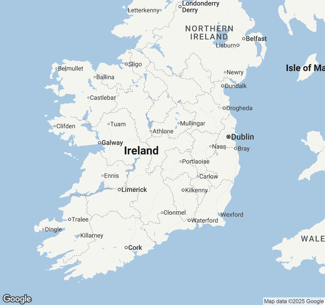 Map of Ireland
